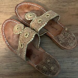 Jack rogers tan/cork size 6.5